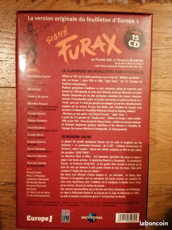 Coffret 15 CD signé FURAX (image 2)