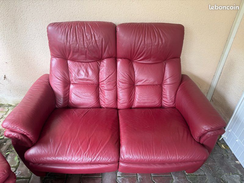 Canapé, Fauteuil relax, repose pieds (image 1)