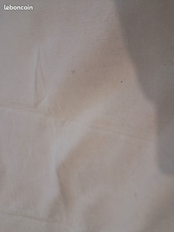 Housse d'edredon kelsch alsacien ancien en lin mauve violet vintage (image 18)
