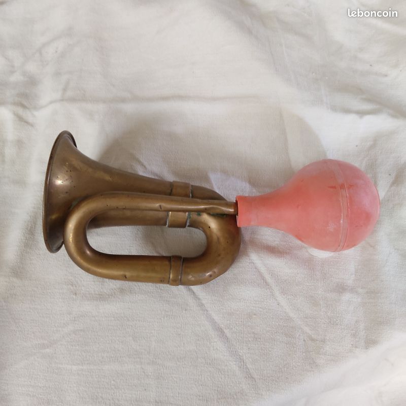 Klaxon A Poire Cuivre Trompette Automobile Voiture Vers 1900 Car Horn