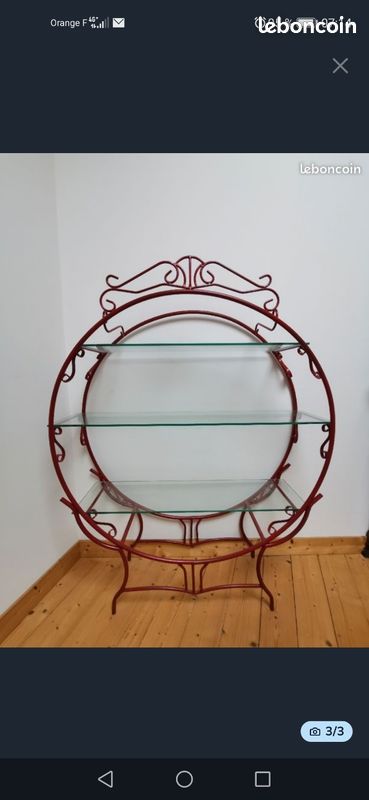 Étagère métal et verre (image 1)