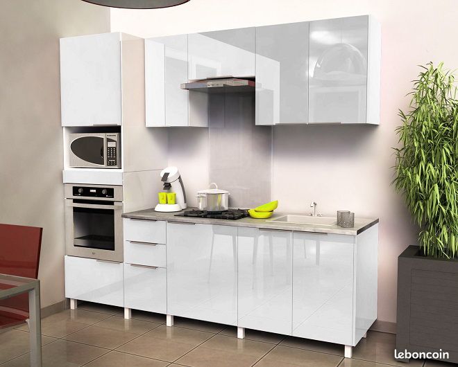 Meuble de Cuisine laquée selon vos dimensions en stock (image 5)