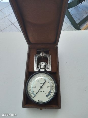 Manomètre Ancien Aneto - Pièce Vintage Pour Voiture Classique Ou Décoration