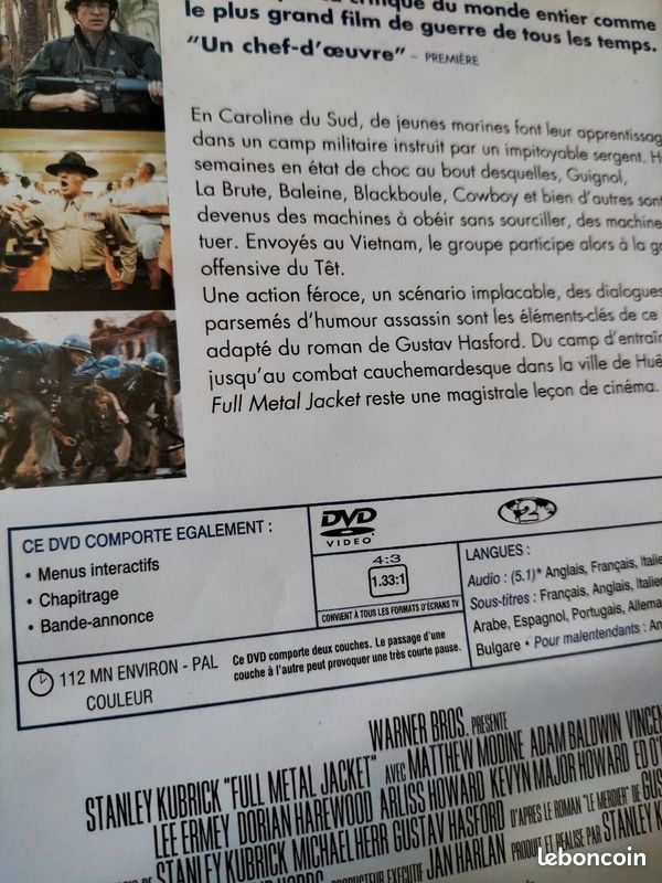 Full Metal Jacket DVD - Stanley Kubrick (image 2)
