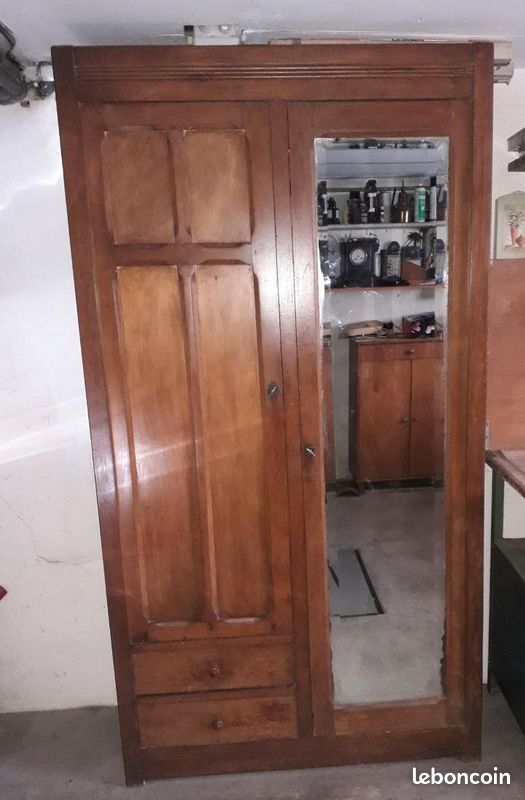 Armoire parisienne bois véritable (image 1)