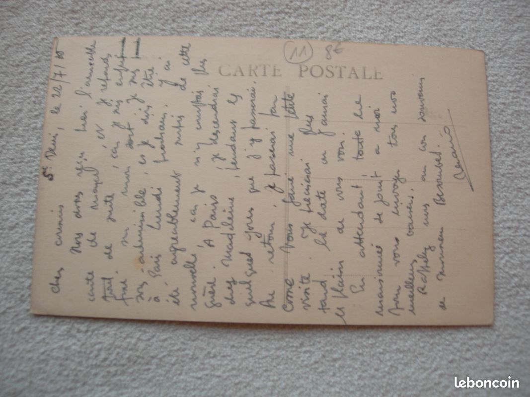 Cpa 1935, Saint Denis, Aude, vierge, fs91 (image 2)