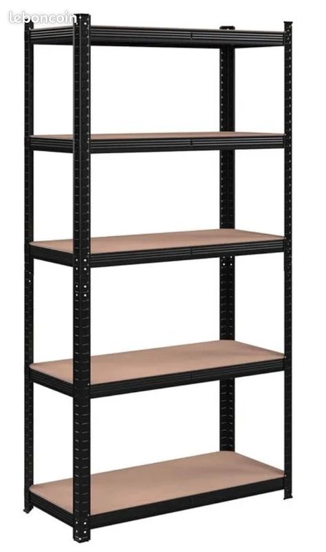 Étagère métallique SONGMICS 5 niveaux – modulable – 90 × 40 × 180 cm (image 1)