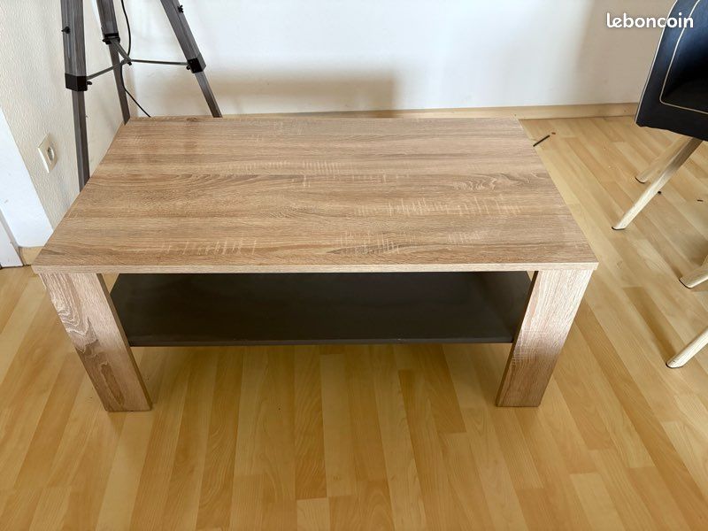 Ensemble salon / salle à manger (Meuble TV, table basse, table ronde + chaises) (image 3)