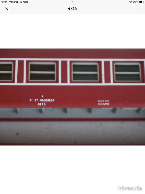 Train Jouef Far-West HB Express – Rare 708 O20T Avec Voitures Et Halte – Années 1950