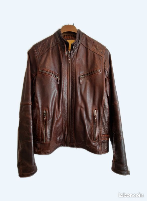 Blouson cuir véritable Aviatrix, peu utilisé Vêtements