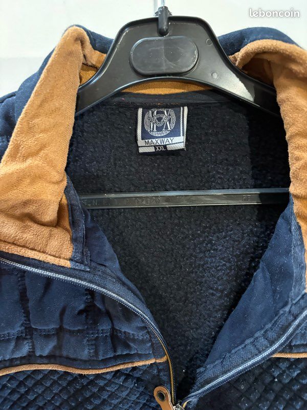 Veste / Gilet chaud homme Maxway bleu marine - XXL (image 2)