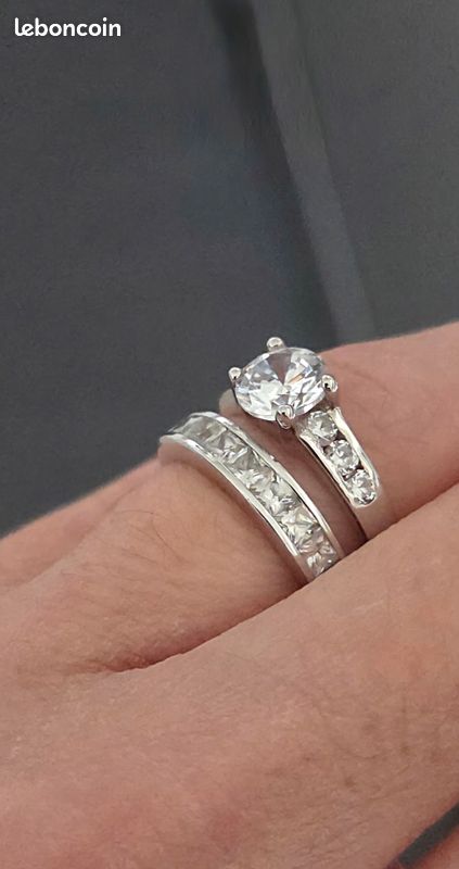 Bague Alliance Or 18 Carats - Diamants 2,10 Carats - 4,04 G - Occasion