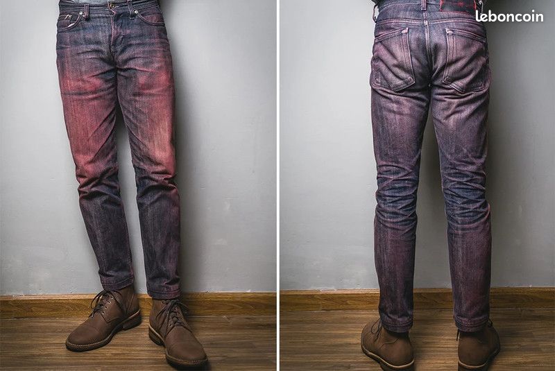 Jean brut selvedge Neuf Naked and famous 21oz Elephant 13 Red Core