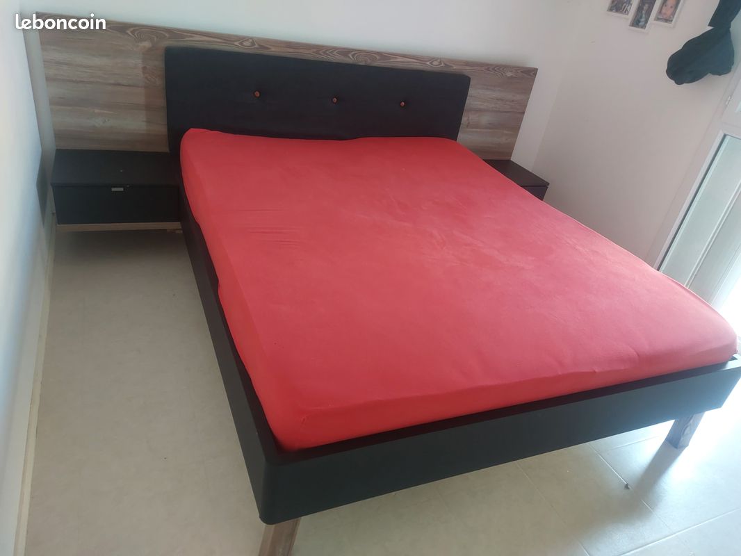 Lit 160*200 mobilier de france (image 1)