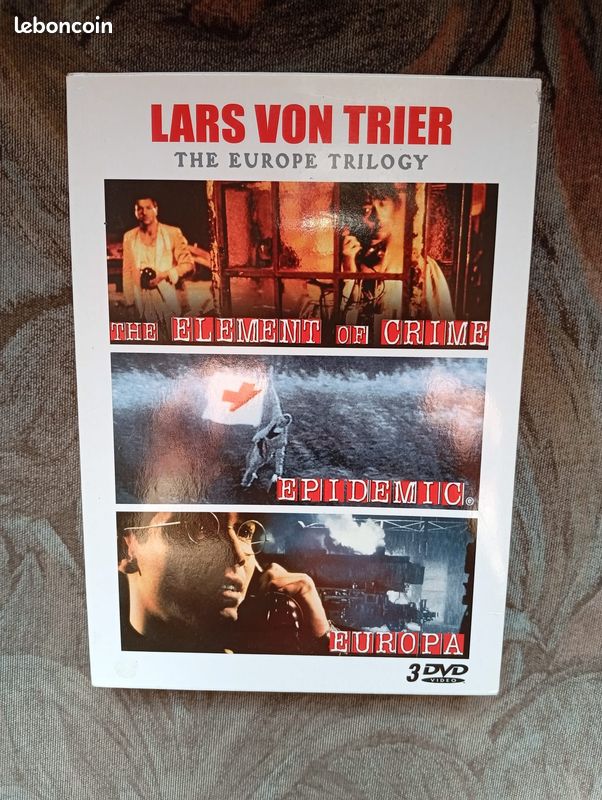 RARE : Coffret 3 DVD pour adultes - The Europe Trilogy - Lars Von Trier / The Element of Crime + Epidemic + Europa (image 1)