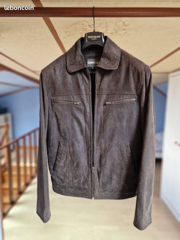 🧥 Veste en croûte de cuir de porc, super pratique et stylée