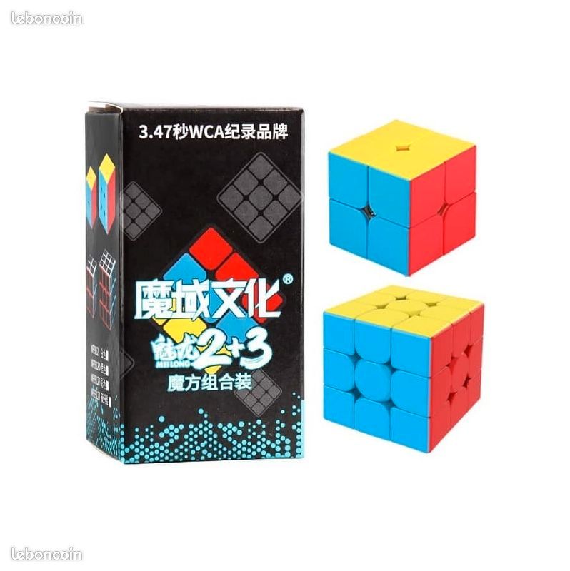 Rubik's Cube Coffret Duo 3x3 + 2x2 - Casse-tête - Spin Master