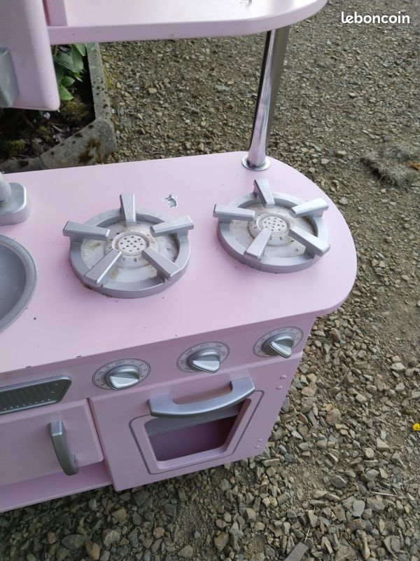 Cuisine enfant rose en bois (image 5)