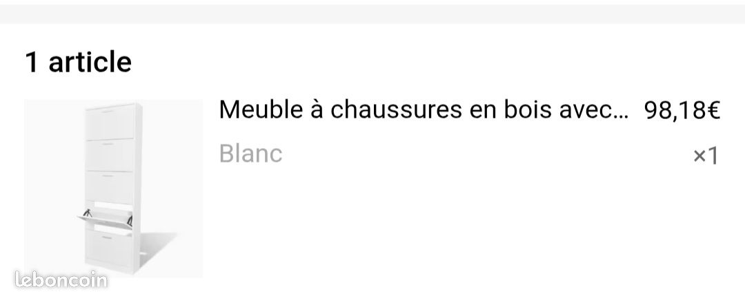 Bonjour, je vends un meuble á chauss (image 2)
