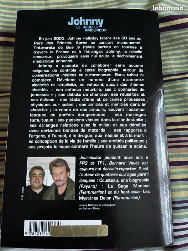 Johnny Hallyday: Dans mes yeux ( avec Amanda Sthers) - Johnny le rebelle amoureux (Bernard Violet ) Livres brochés neufs éditions Plon et Fayard) (image 4)