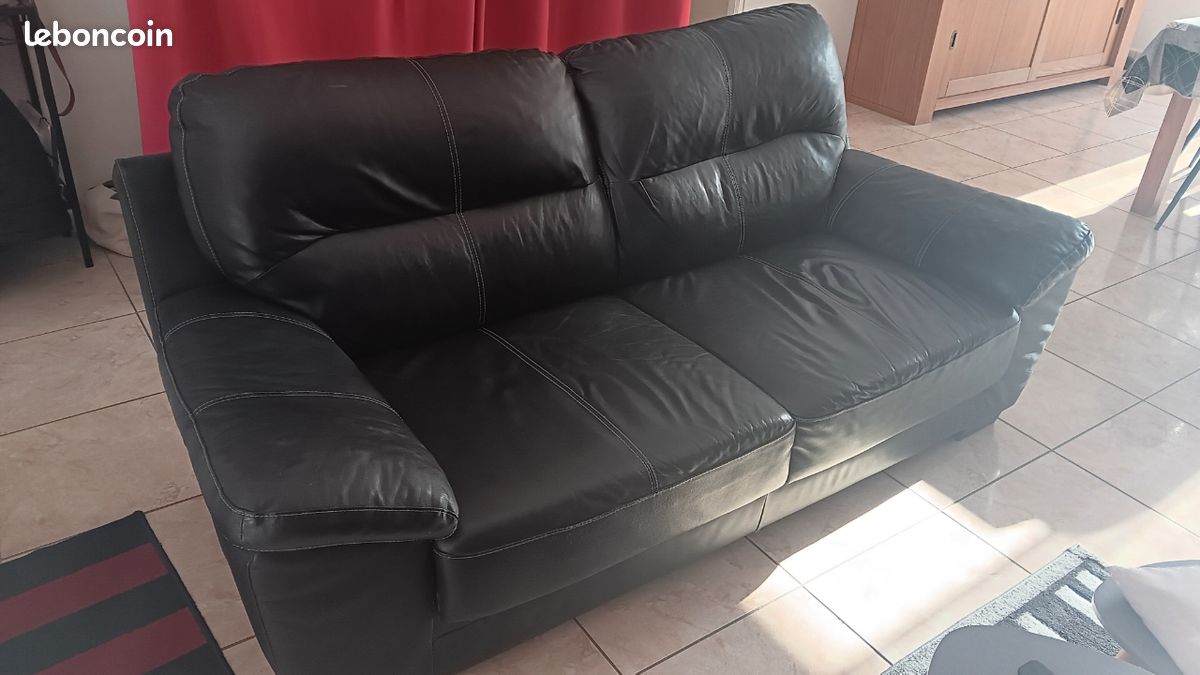 Canapé cuir (image 2)