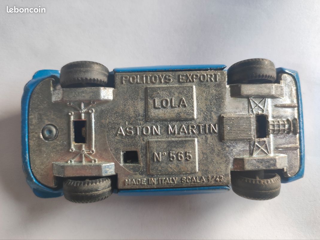 POLITOYS EXPORT - Lola Aston Martin #8 - 1/43 - Métal - 1969 - Italie (sans Boîte)