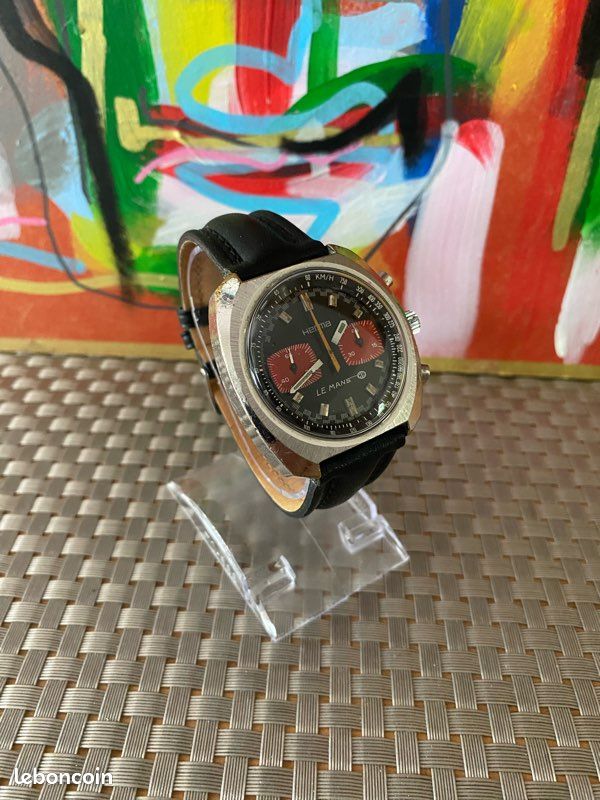Chronographe mécanique vintage HERMA LE MANS (image 4)