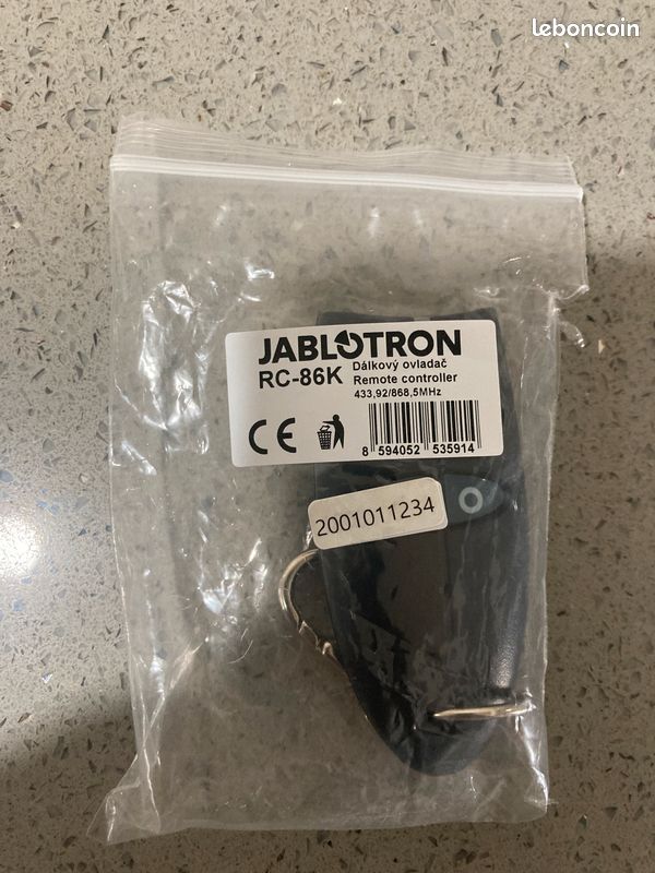 Telecommande JABLOTRON RC-86K Neuve (image 1)