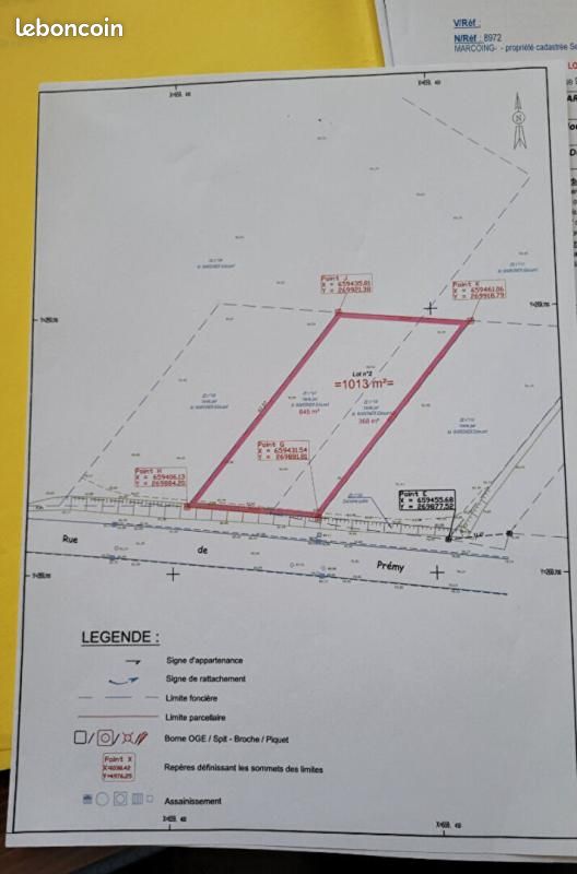 Terrain Marcoing · 61 700 €