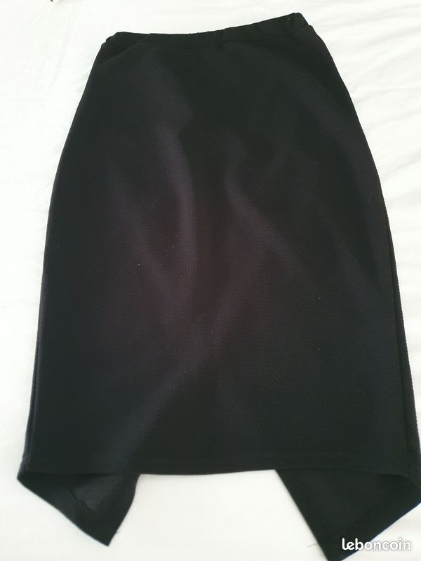 Jupe Crayon Noire Femme Marks And Spencer Taille 14 – Longueur Genou, Coupe Droite