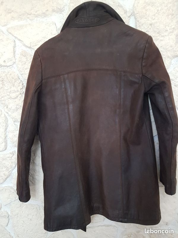 Veste cuir marron Oakwood (image 4)
