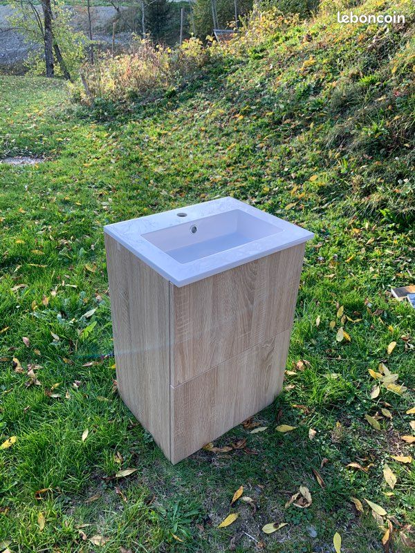 Meuble simple vasque Delpha (image 1)