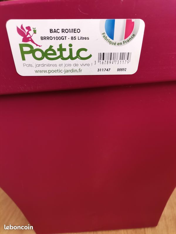 Poétic Jardinière ROMEO, (L)800 Mm, Granite - Achat/Vente POÉTIC 6461734