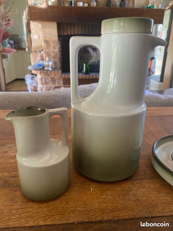 Service vintage en Grès de Brenne – Grès de France – Vert céladon (image 7)