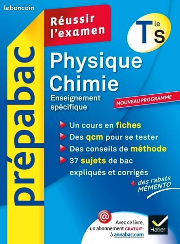 Livre scolaire pour physique chimie (image 1)