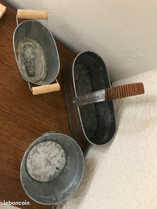 Lot de 3 caches pot en zinc (image 2)