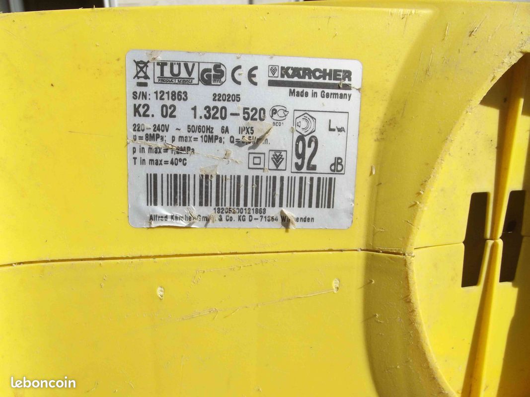 Nettoyeur karcher k2.02 (image 2)