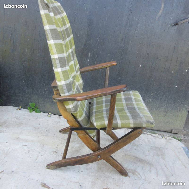 Fauteuil orientable modulable relax scandinave années 50 60 à restaurer (image 7)