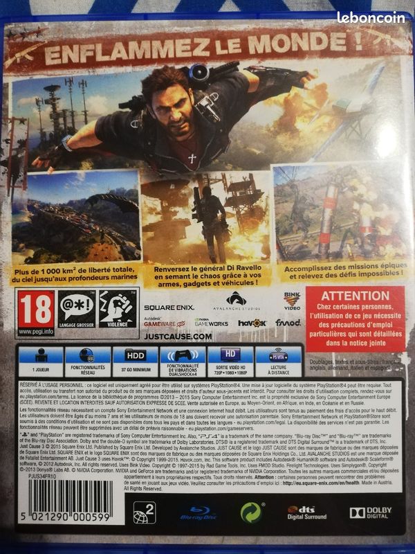 Jeu Just Cause 3 PlayStation 4 (image 2)