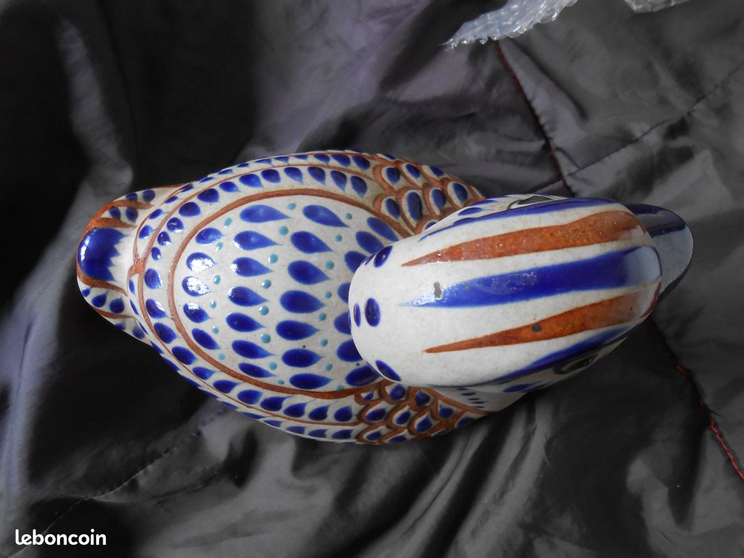 Canard mexicain vintage en céramique Talavera | Figurine de canard, canard peint, poterie mexicaine - France