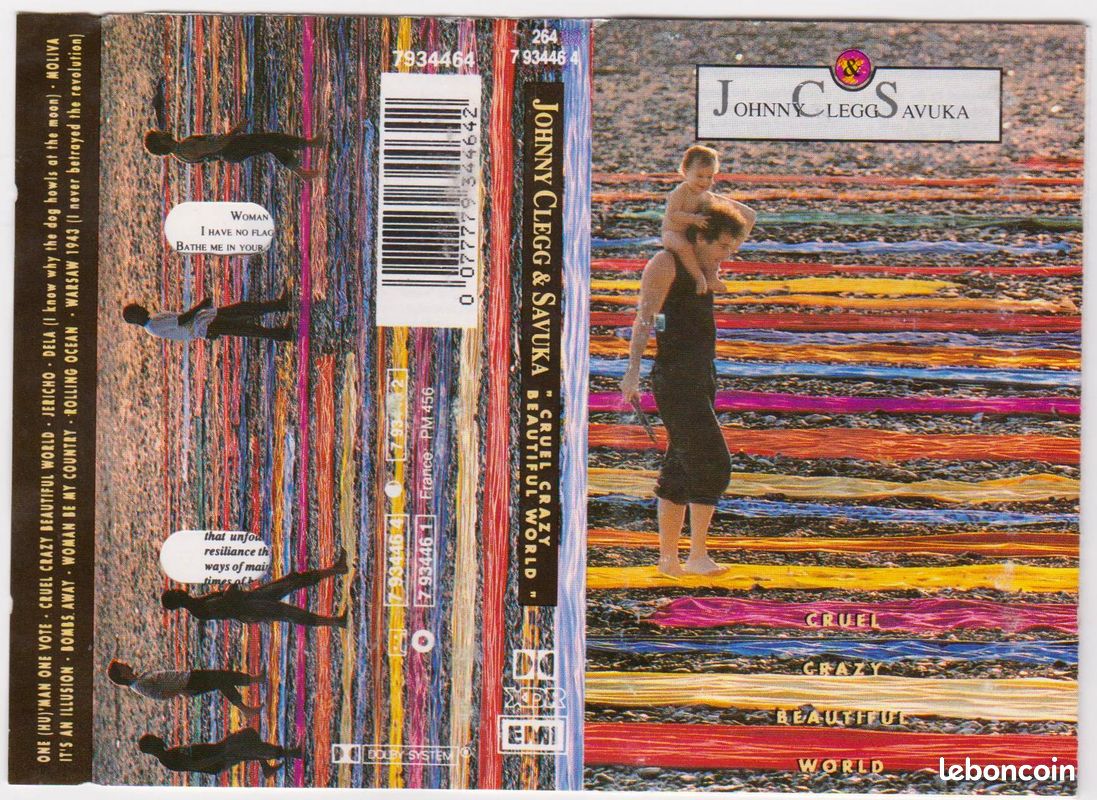 Cassette audio - K7 stéréo - Johnny Clegg & Savuca - In my African dream - 16 titres (image 2)