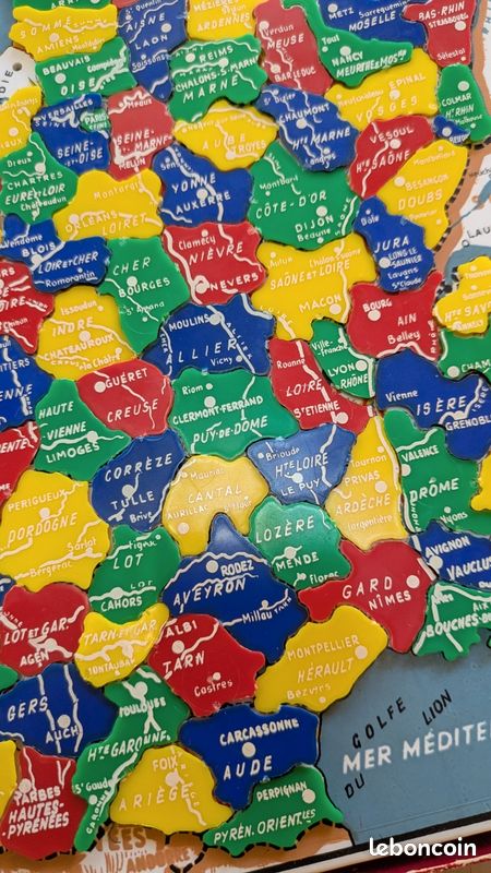 Puzzle carte de france les régions Ulysse La Redoute