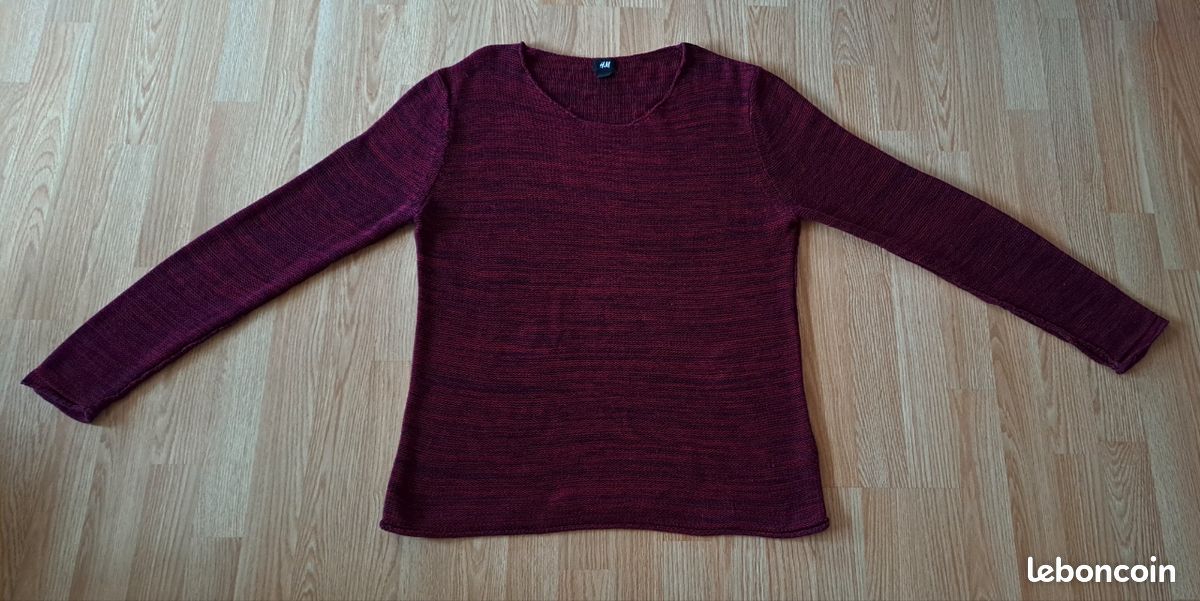 Pull en coton H&M pour homme taille L (image 1)