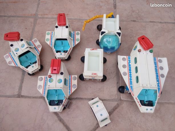 Playmobil Vintage 1982 – Playmospace Réf. 3559 + Remorque (incomplet)
