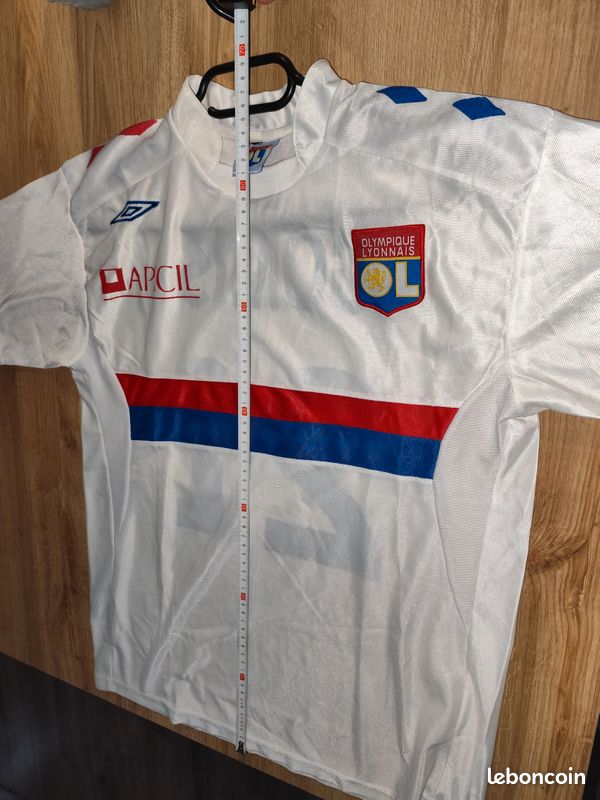 Maillot football vintage officiel OL Olympique Lyonnais Juninho 07/08, XL - Sport & Plein air