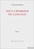 Sous l'horizon du langage (image 1)