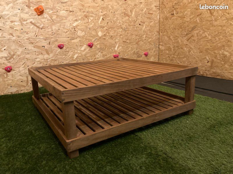 Table basse bois 1m x 1m (image 3)