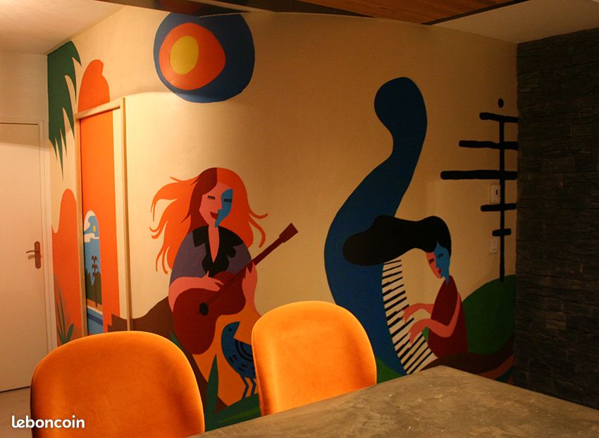 Fresque mural déco peinture (image 2)