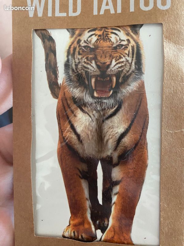 Tatouage éphémère de tigre (image 1)