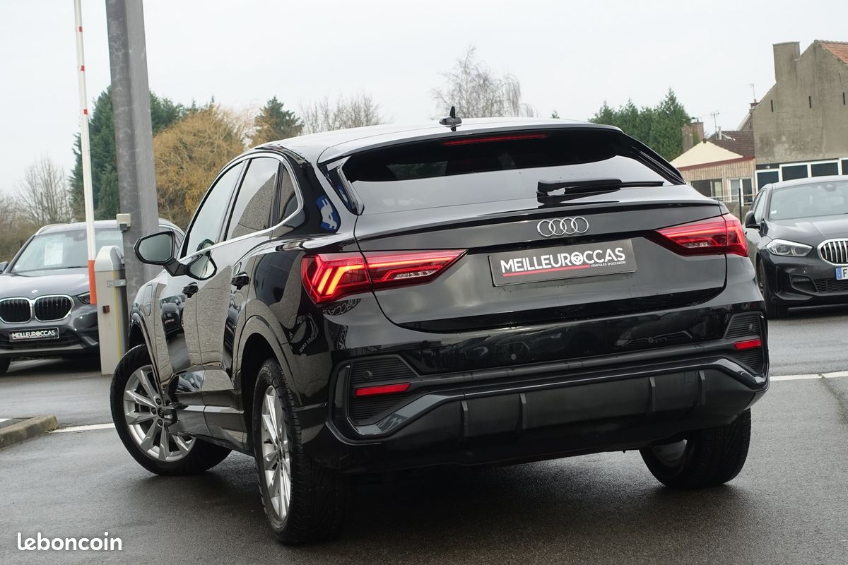 Q3 Sportback 45 Tfsi e S-Tronic 245ch Hybride Rechargeable Virtual cockpit/Cuir chauffants/Gps Europe/Caméra/Carplay/Hayon électrique/1*Main/Garantie 12 mois (image 3)